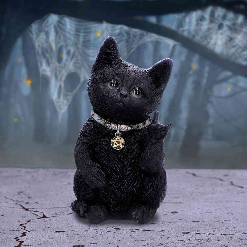 Nemesis Now - Metallicat 16.5cm Figurine - Noir